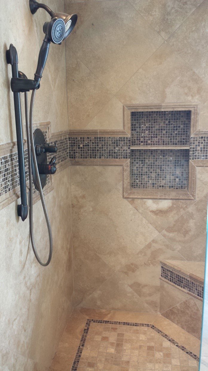 Reinstalled Shower Tile
