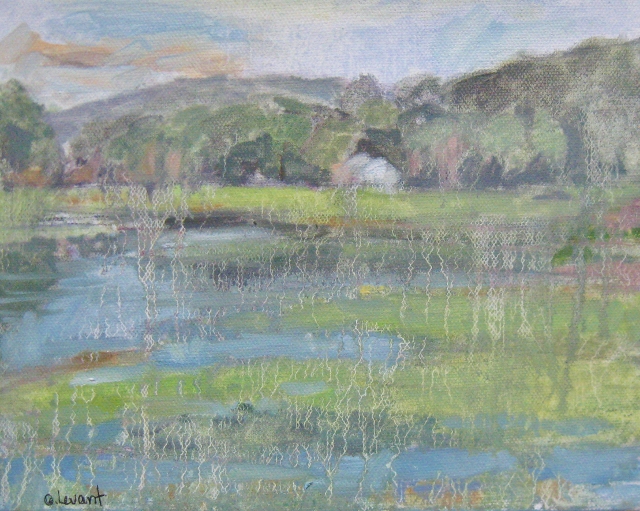 Levant, Yankeetown Pond, 8" x 10" Oil