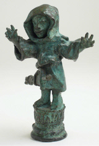 While Pawn (#5 - chess piece)
Artist: Bill Girard, Royal Oak, MI
Formerly collection of Allen Abramson
Photo courtesy of Ken Weikal, Farmington Hills, MI. 