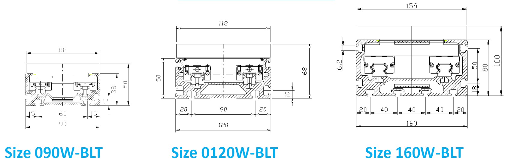 Linear Belt Actuator - ORIGIN - 2 Rail Wide