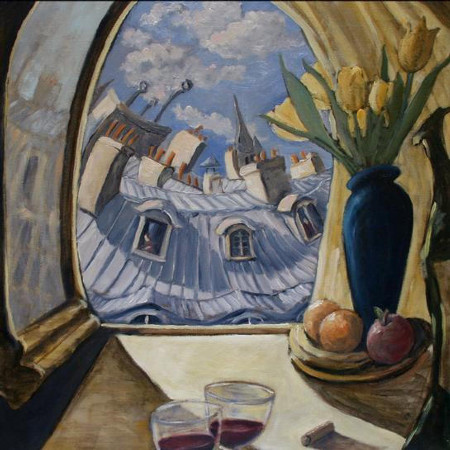 An Afternoon in the Nest 
60x60cm  sold          