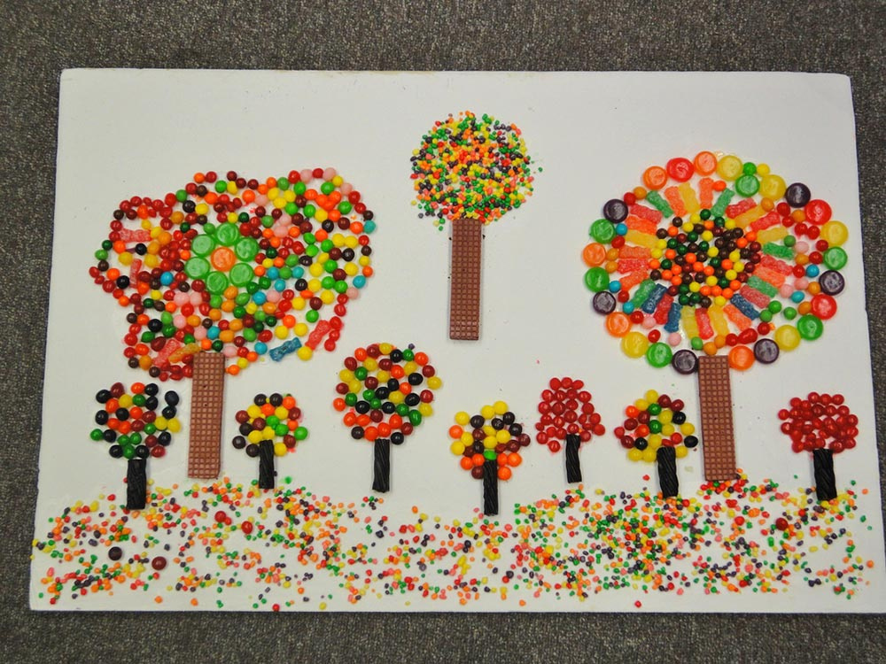 Art Project Made of Candies