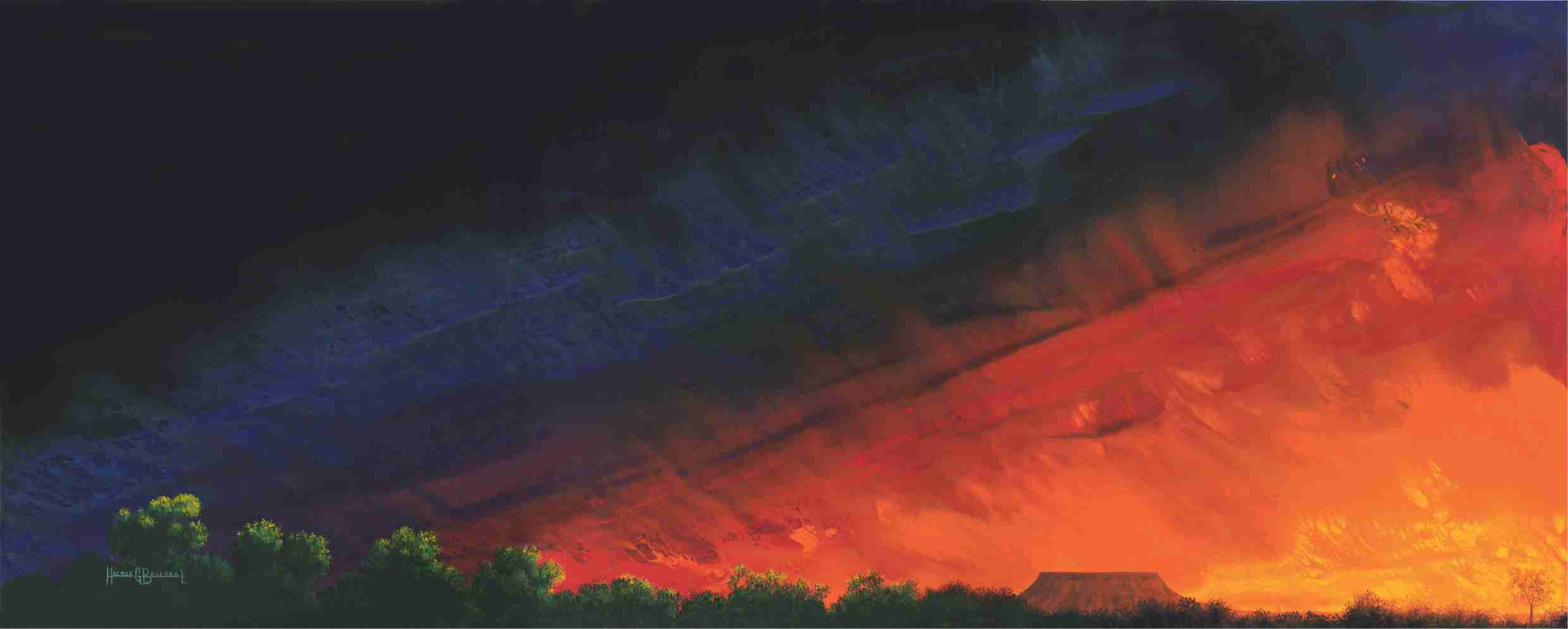 Técnica: Acrílico
Dimensión: 50 x 122 cms.