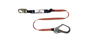 LÍNEA DE VIDA CON AMORTIGUADOR DE  IMPACTO CON GANCHO