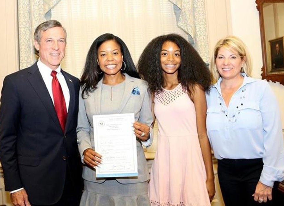 Woman With Certificate