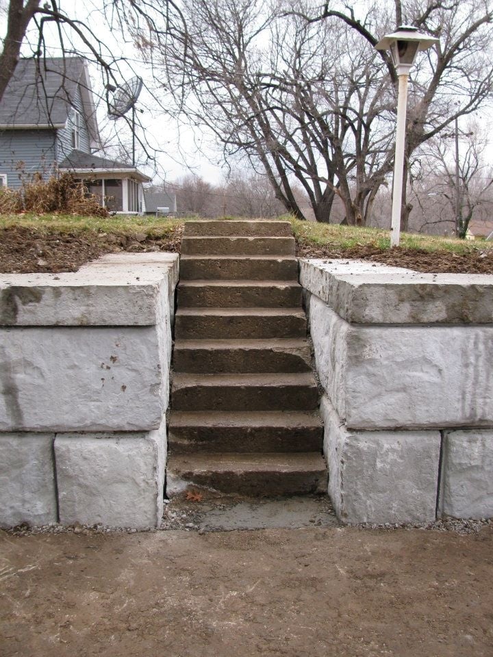Structural Retaining Wall Steps 1