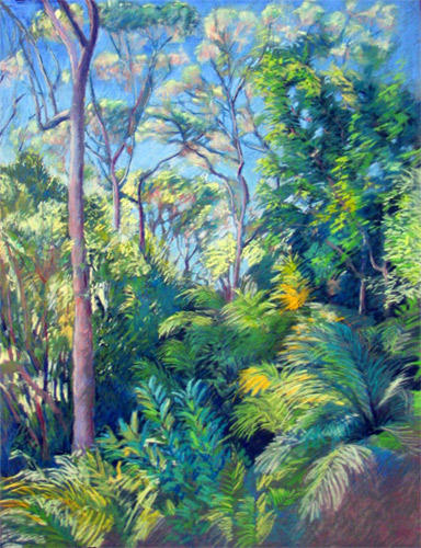 Sydney Garden (Pastel 19.5" x 25.5") Private Collection