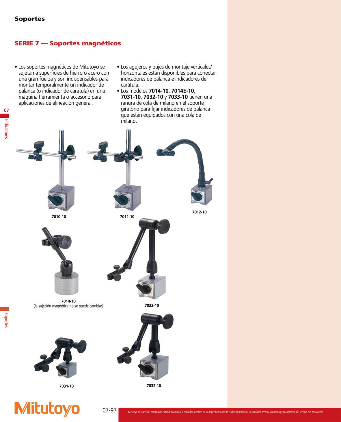 Bases magnéticas SERIE 7-
