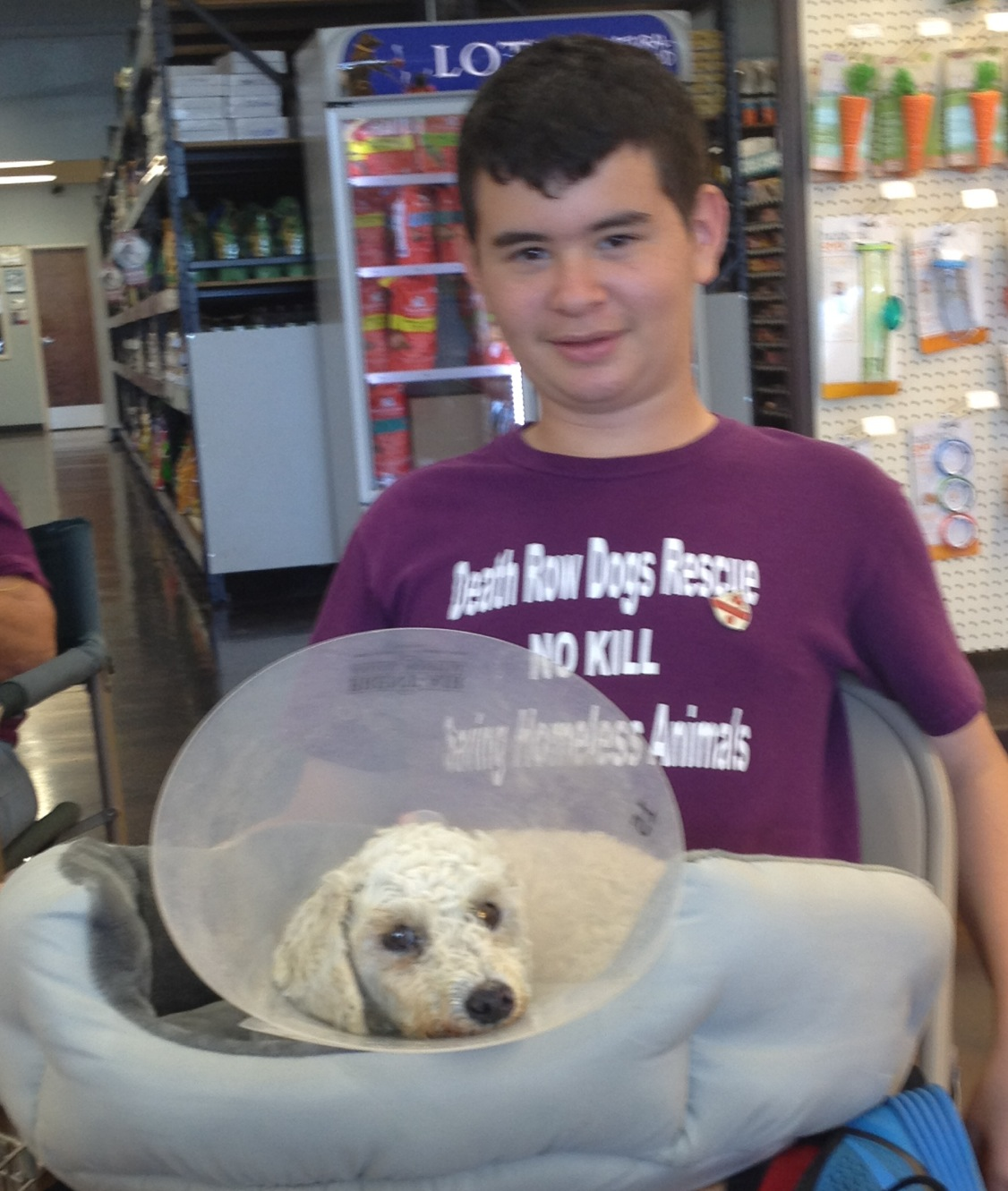 Brandon is our Volunteer Coordinator at our adoption events. We appreciate his time, knowledge and compassion for the animals.