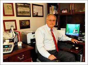Bill Gamble at desk||||