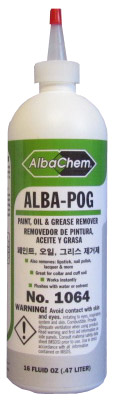 ALBA-POG Removedor de Pintura
Tamaños: Botella de 16 oz.           1 galón. 
