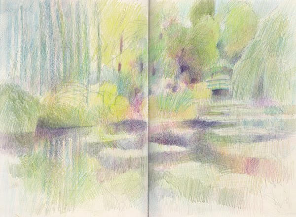 The Water Garden, Giverny
11.5" x 17"