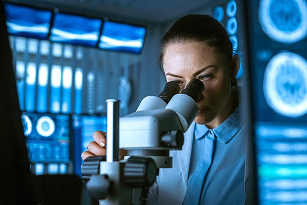Female Medical Research Scientist