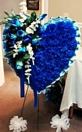 &quot;Large&quot;  Silk Heart Spray
   On Stand
  (Colors May Vary)
    $115.00
