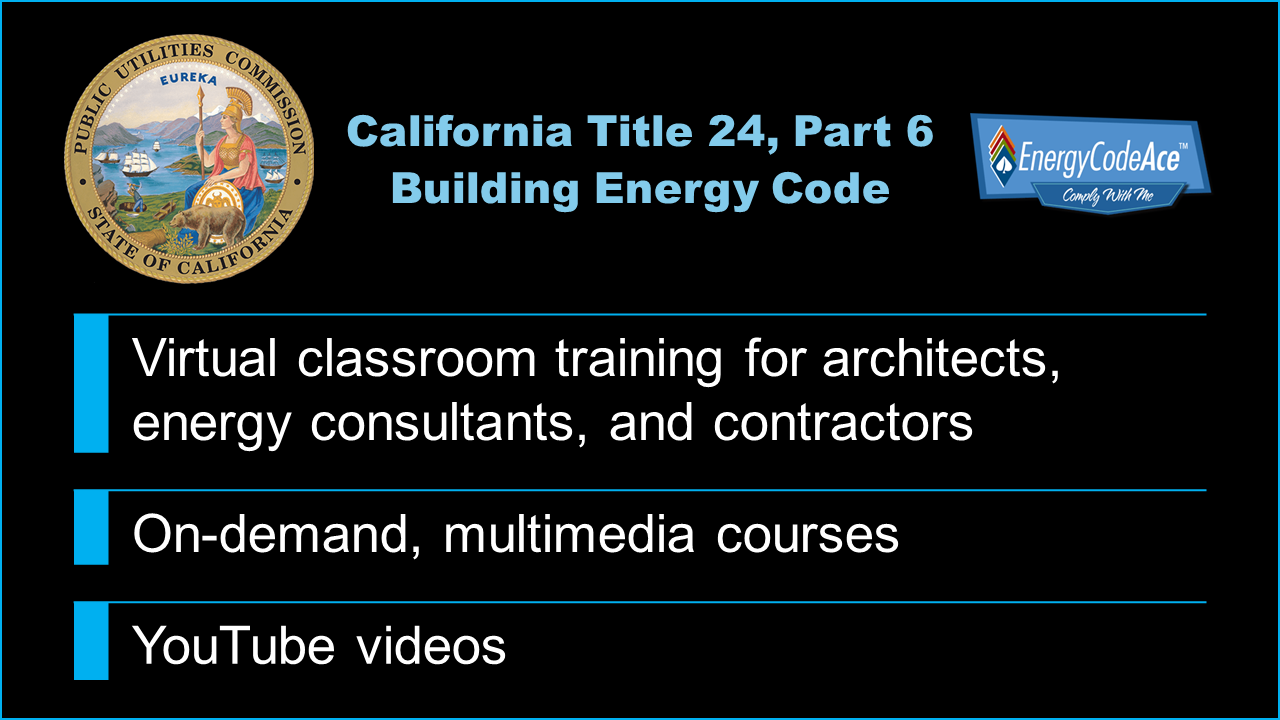California Public Utilities Commision's Energy Code Ace Website