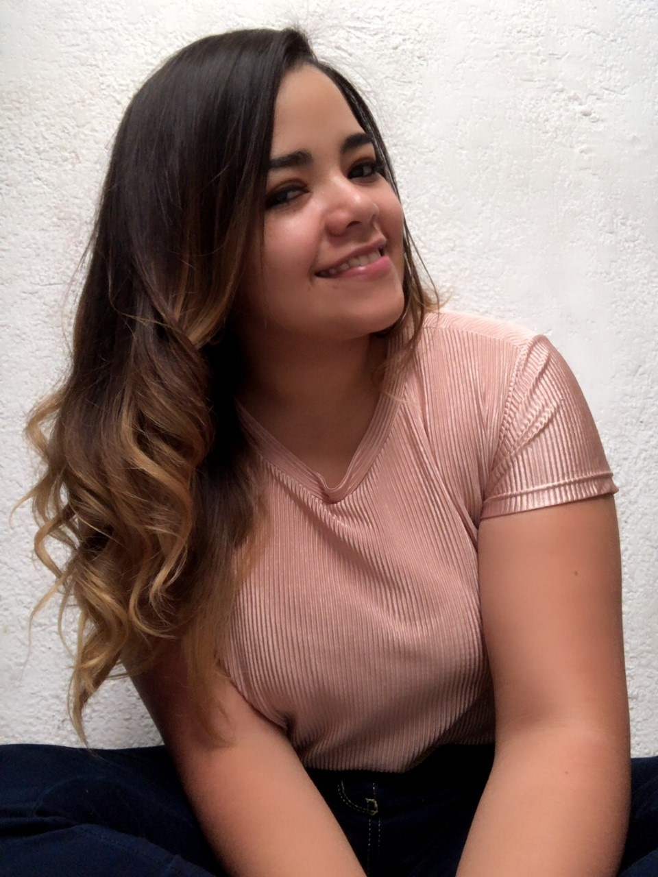 Happy female customer