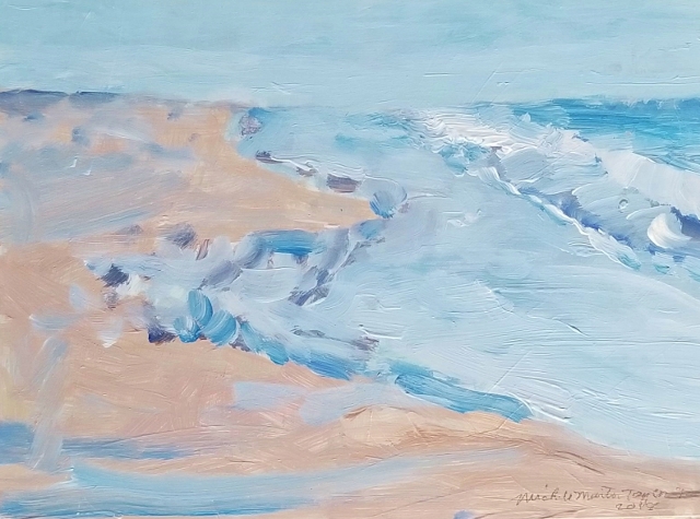 Taylor, Lazy Surf, 9x12 Oil