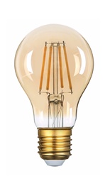 Bombillo vintage A60 Clasico 6W
 Golden 2200k 800 lm E27 110-
130V 18.000 Hr Evergreen      
Cod-15359
