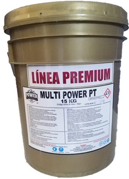 MULTI POWER PT gracias a su diseño y composición de diferentes tipos de polímeros puede ser utilizado en cualquier tipo de perforación.

MULTI POWER PT es un producto que no daña el medioambiente ya que sus compuestos son tanto de polímeros naturales como polímeros químicamente biodegradables que no dañan el medioambiente ni (flora y fauna).

Su dispersión es excelente y la estabilidad no está sujeta a la separación de fases o la activación prematura dentro del balde o tambor.

MULTI POWER PT puede utilizarse en cualquier tipo de perforación como VISCOSIFICADOR, ENCAPSULADOR DE ARCILLAS Y SUSPENSOR DE DENTRITOS. Se utiliza para obtener un fluido capaz de estabilizar el pozo y sellar micro fracturas o porosidades. Mejora las propiedades de los fluidos en los que se tiene presencia de bentonita PW BENTONIL y/o en espumas en la inyección de fluidos con aire.

