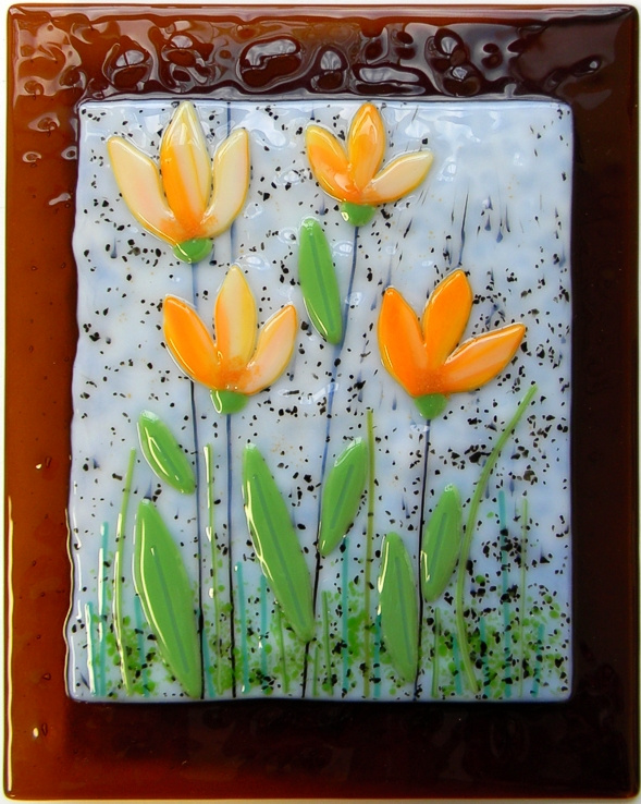 "Tulips"
by Nataliya Guchenia
Glass Size - 10"H X 8"W
$195.00