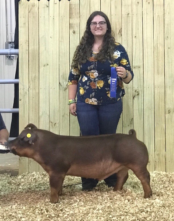 Alexis Mears 
Fourth Overall Champion
Champion Duroc Barrow
2021 Summer Kickoff Jackpot Show