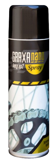 NANO GRAXA AEROSSOL: indicado para correntes pinos e buchas. Alta adesividade, hidro-repelente, suporta cargas elevadas e altas temperaturas. 
