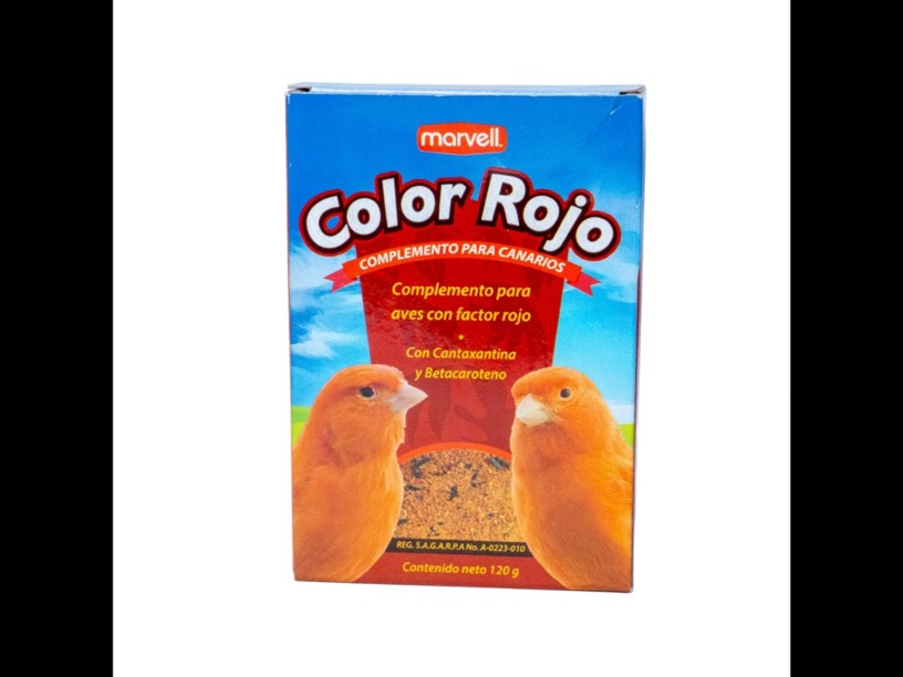 MARV006 ALIMENTO 
COMPLEMENTO COLOR ROJO 
120 G