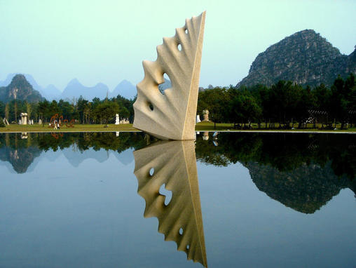 Flying on the water, Guilin, China