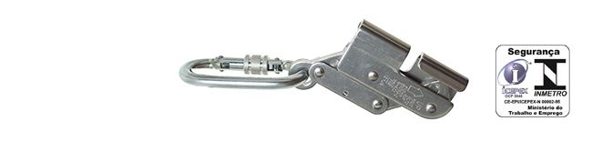 Trava-queda de aço inox p/ cabo
de 8mm