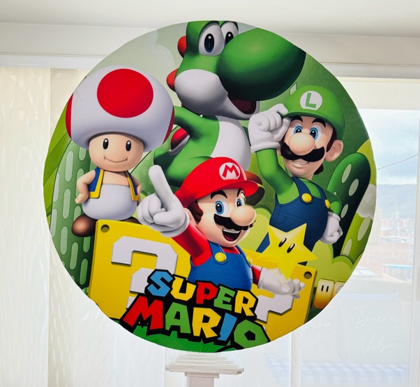 Circulo Efecto 3D Tematico
1.30m diametro x 2.20cm Altura
$80.000