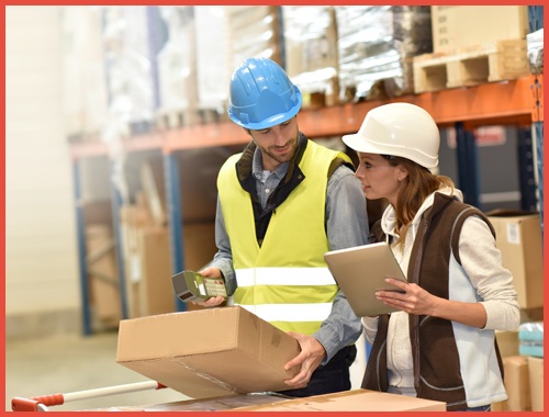 Store Manager With Ware-houseman Checking Stock