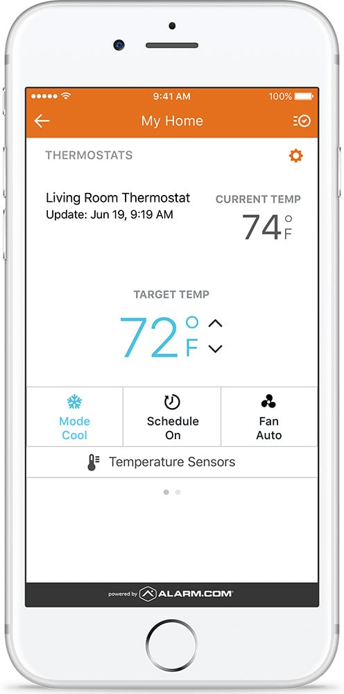 iOS Resi Thermostat Heat Index