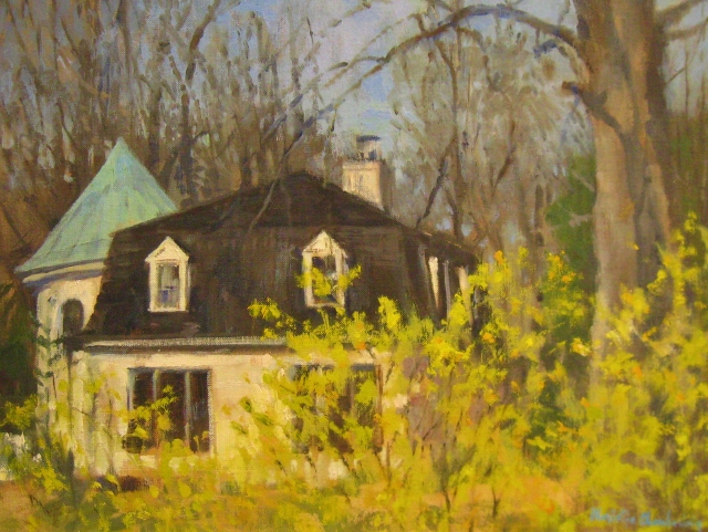 Chamberlain, Spring Forsythia, 12 x16, Oil