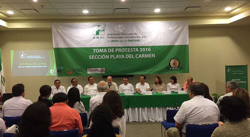 Toma de protesta ampi seccion playa del carmen 2016