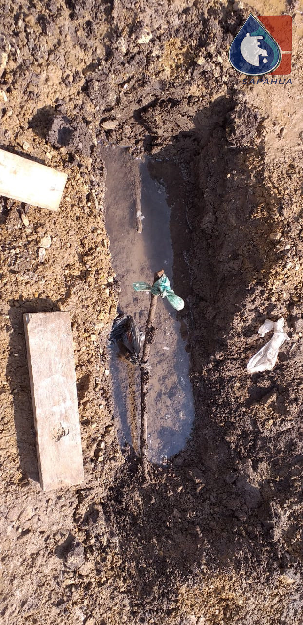 REPARACION DE TOMA DE AGUA C. MIGUEL NEGRETE, COL.  SANTA CRUZ