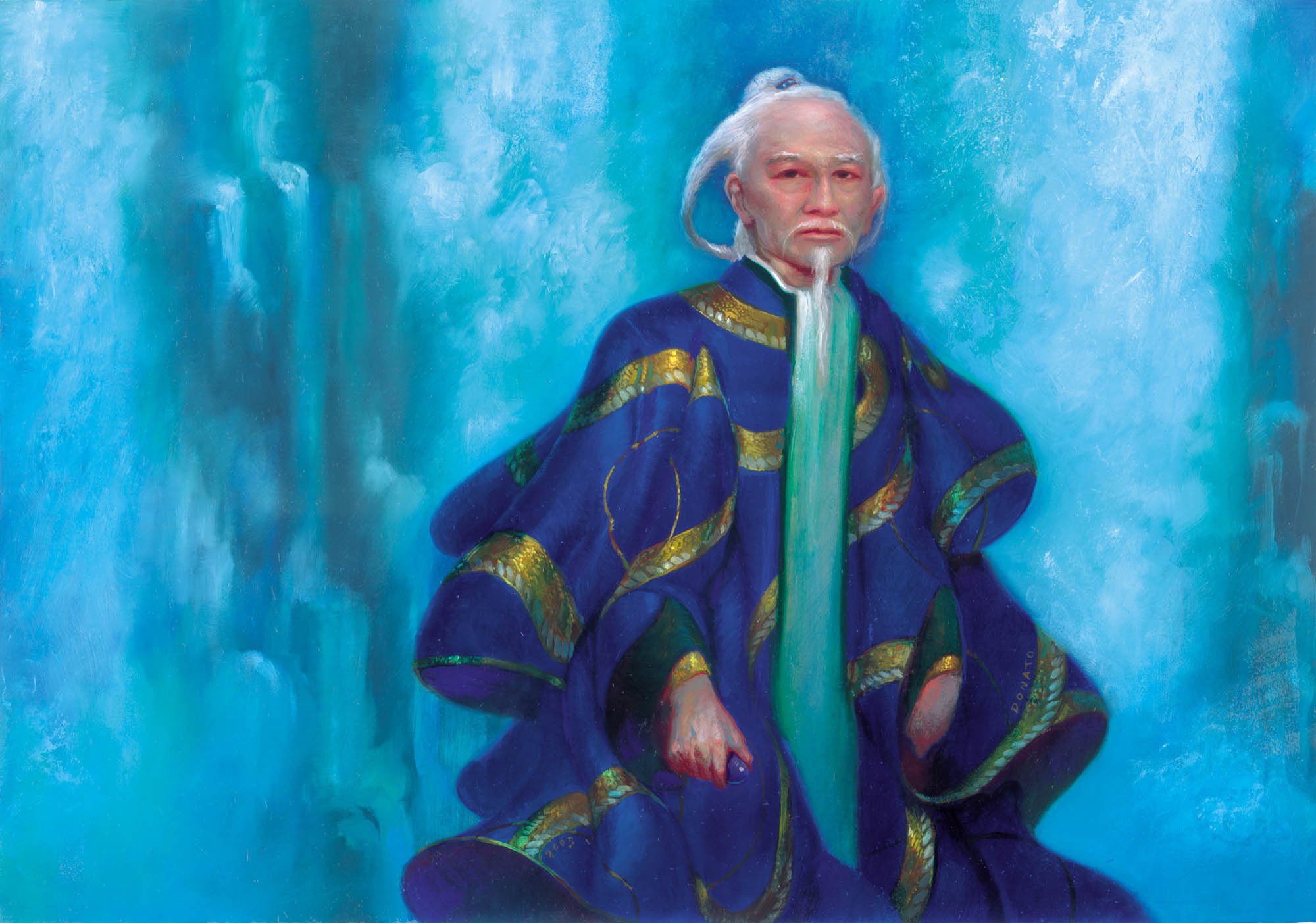 Hisoka, Minamo Sensei
Champions of Kamigawa
10" x 13"  Oil on Panel
private collection