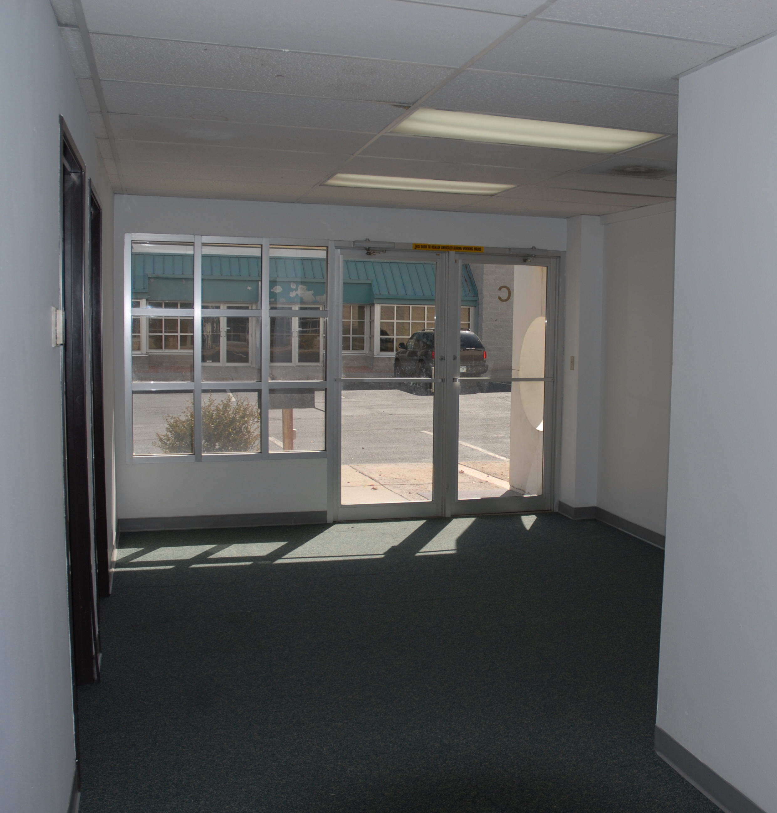 Reception Area from rear of hall.