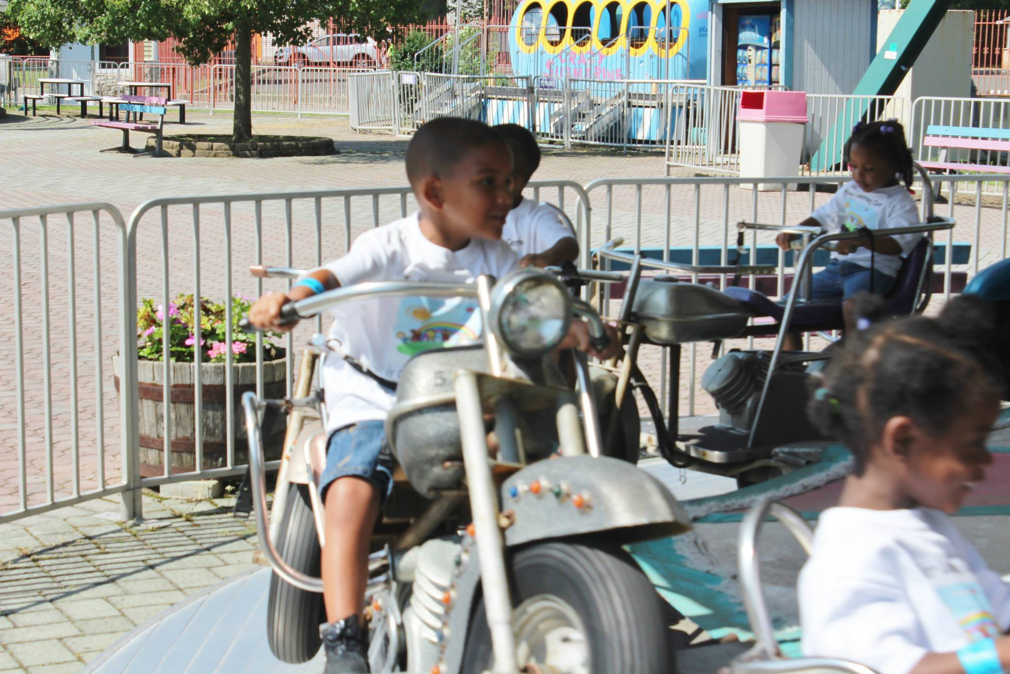Kids in a Motorcycle-Themed Ride 3