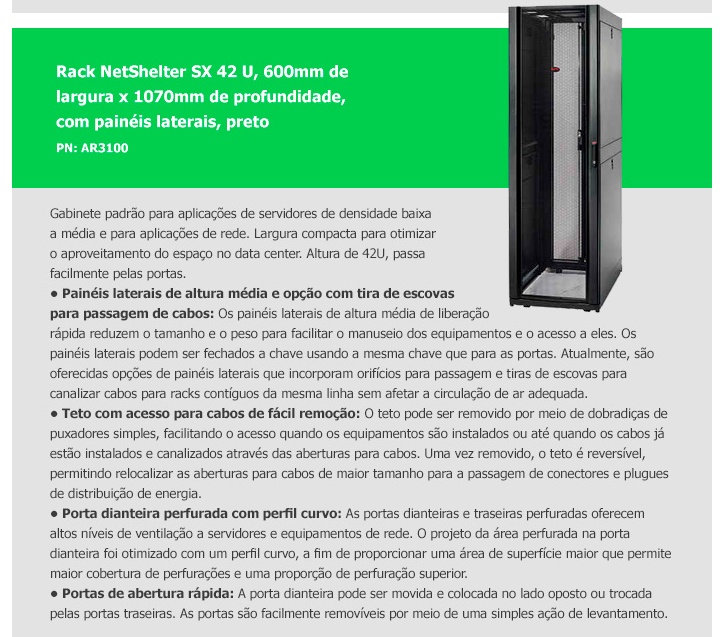 Rack APC NetShelter SX 42 U