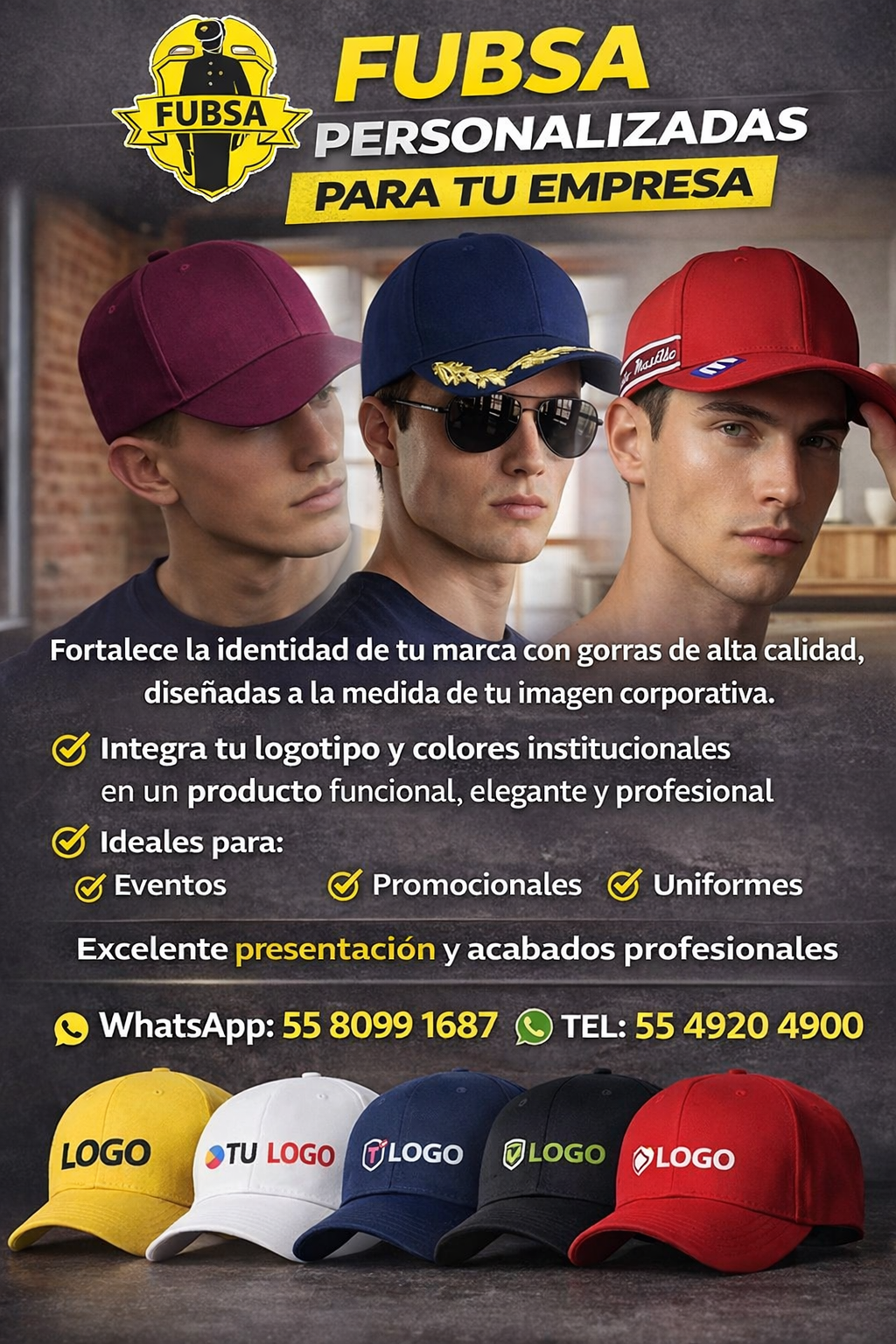 GORRA ACRILICO TIPO BEISBOLERA