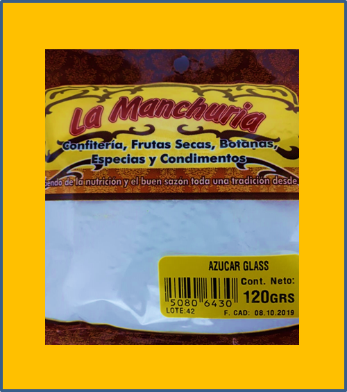 AZÚCAR GLASS
120 GRS