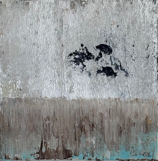 Kushnir, T. Blue Baze, 8" x 8" Acrylic