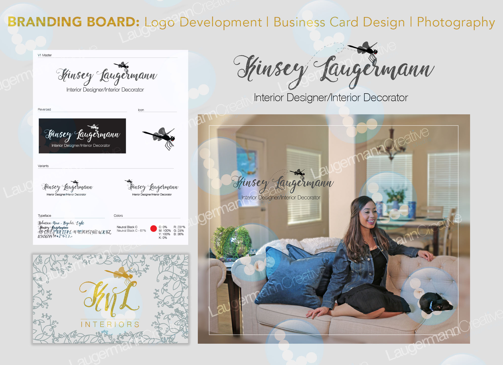 Branding Board: Logo, Photography, Business Card Design