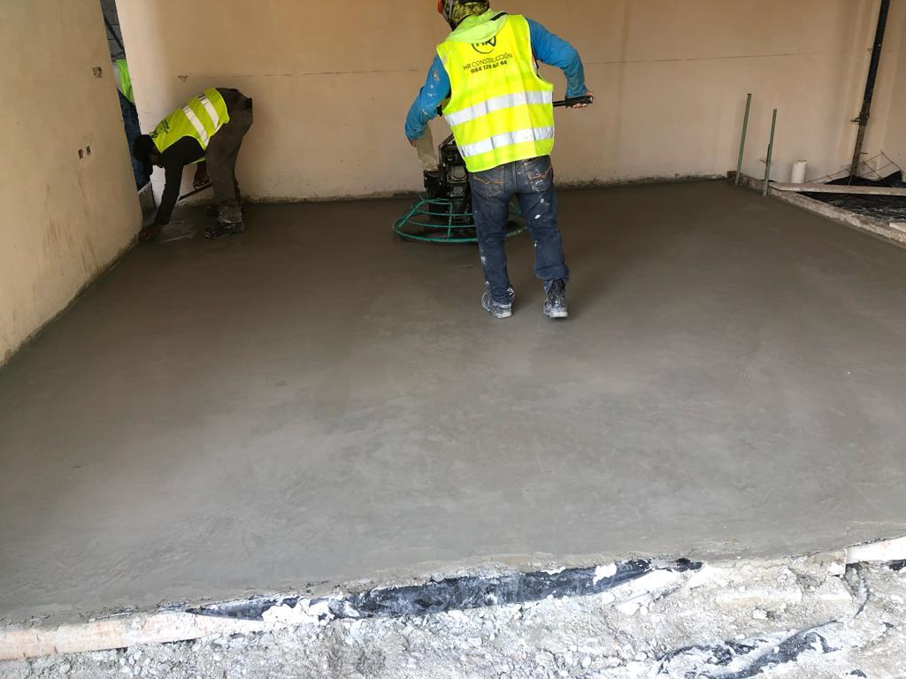 Modern living room with colourful walls