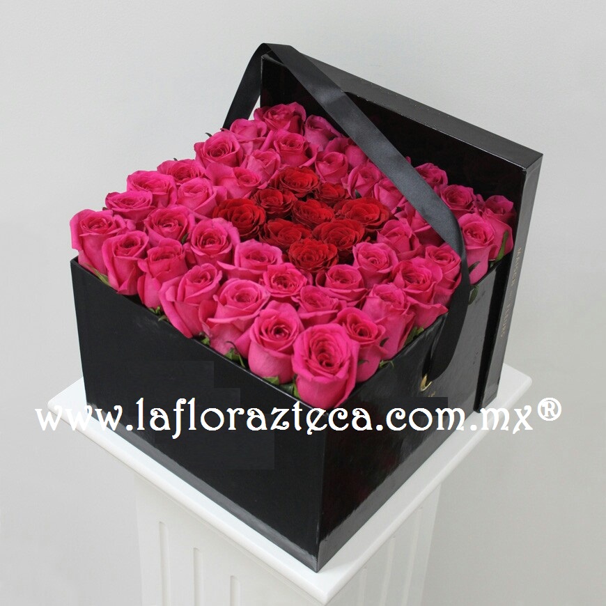 Caja 50 rosas