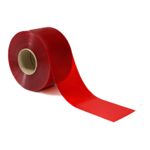 This red welding strip curtain is ideal for industrial welders who need to protect their employees from ultraviolet and blue light radiation.