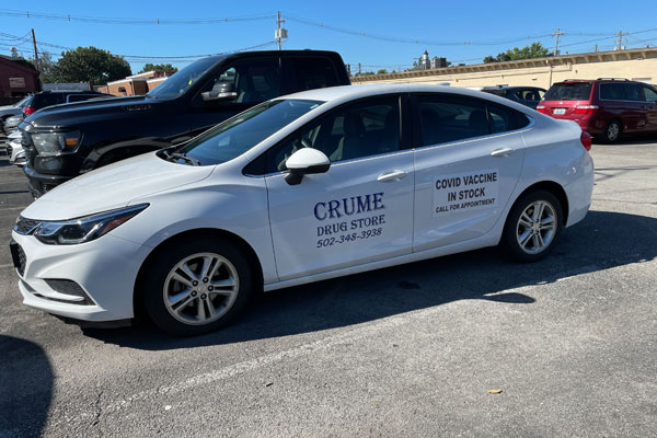 Crume Drug Store Delivery Car
