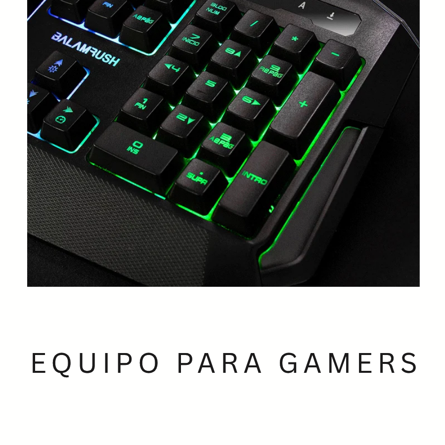un teclado para gamer con teclado retroiluminado