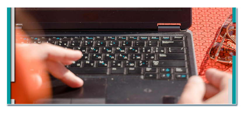 A map pulled up on a laptop computer screen