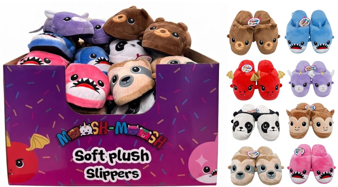 3854B 
MOOSH MOOSH KIDS SLIPPERS SERIES 2
UPC: 786892385417
24 CS/PK
